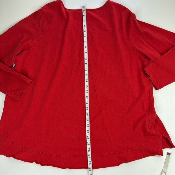 Coldwater Creek 100% Indian Cotton V Neck Blouse Womens 2X - Picture 8 of 9